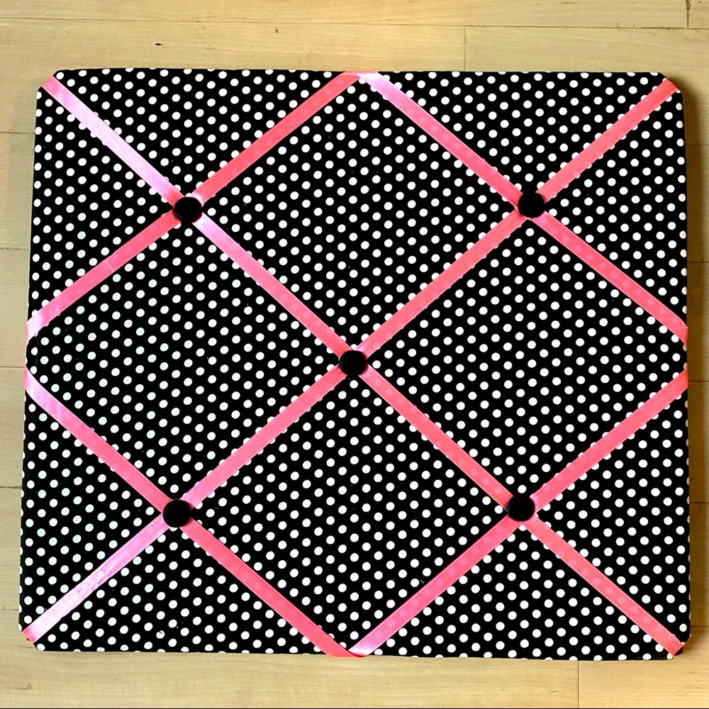 Poka Dotted Fabric Bulletin Board